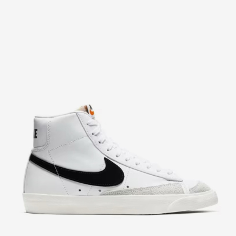 Nike White and Black High-Top Sneakers